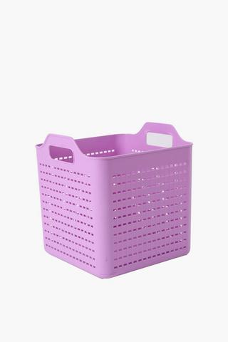 Check Tote Basket 26l