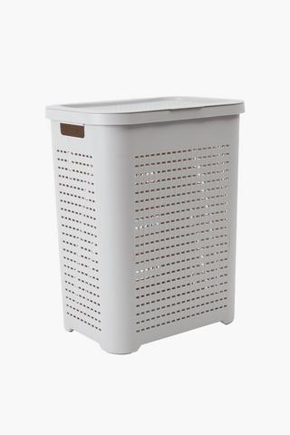 Checkered Laundry Basket 52l
