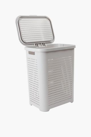 Checkered Laundry Basket 52l