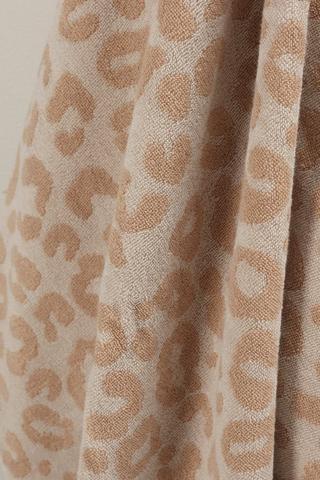 Cotton Jacquard Leopard Print Bath Sheet
