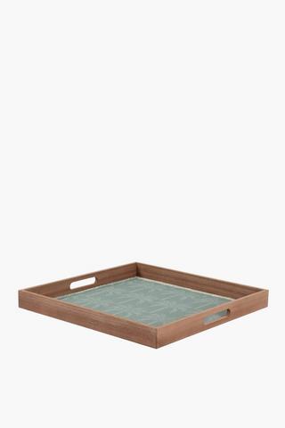 Palm Decor Sqaure Tray, 40x40cm