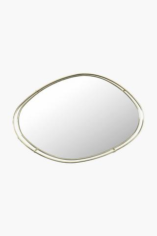 Organic Mirror Decor Tray, 26cm