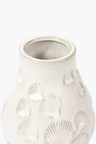 Embossed Shell Vase, 19cm