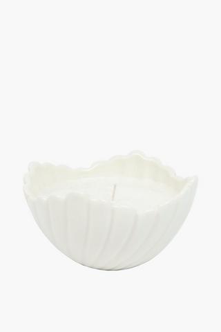 Ceramic Flower Candle, 585g
