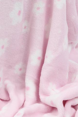Coral Fleece Flower Kids Blanket