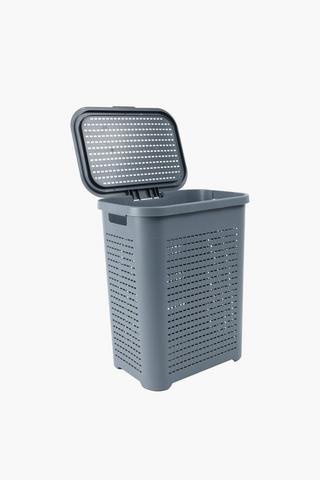 52l Plastic Checkered Laundry Basket