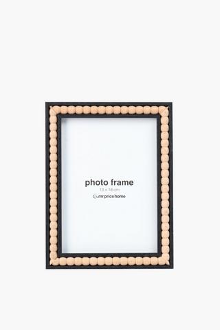 Wood Beaded Frame, 13x18cm