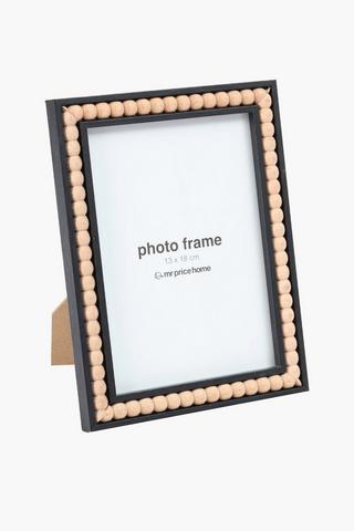 Wood Beaded Frame, 13x18cm