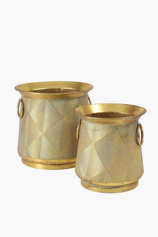 Metallic Planter, 30cm