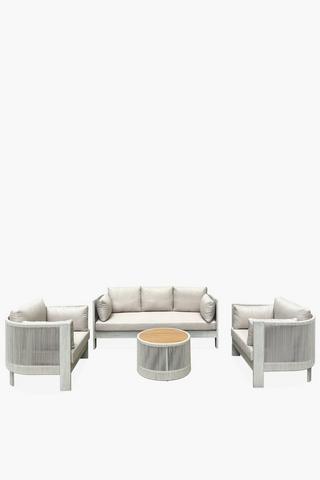 Maui Rope 4 Piece Patio Set