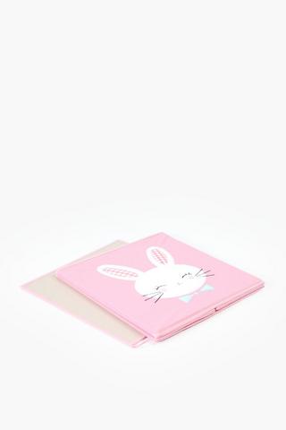 Bunny Embroidered Toy Basket