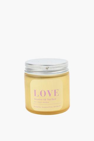 Love White Almond Candle, 6x6.3cm