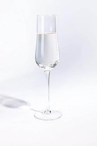 Emerald Champagne Glass