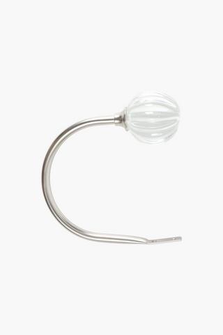 2 Pack Acrylic Brushed Curtain Holdback