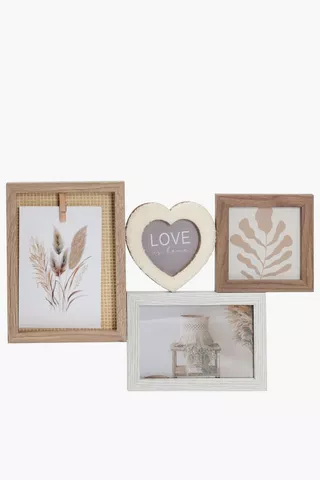 Rustic 4 Picture Multi Frame