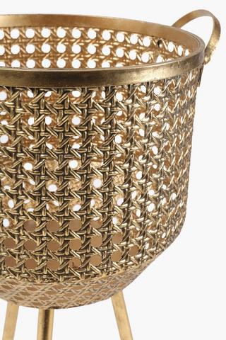 Sagoya Metal Standing Planter, 37.5x65.5cm