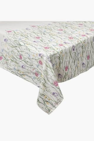 Floral Cotton Tablecloth, 135x230cm