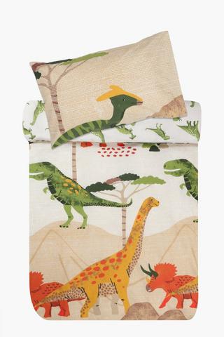Polycotton Swellendam Dino 132 Thread Count Duvet Cover Set