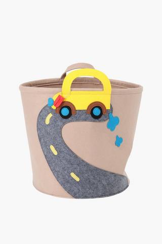 Construction Truck Felt Storage Basket
