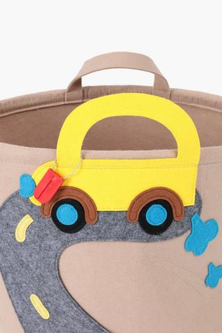 Construction Truck Felt Storage Basket