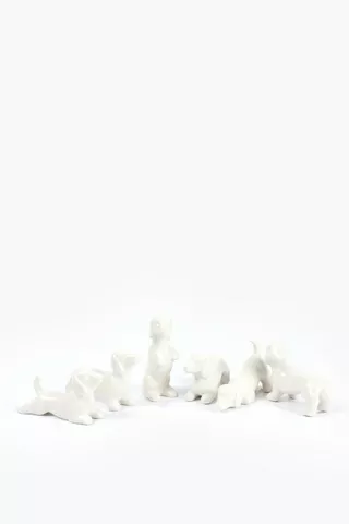 Assorted Dog Statue, 4x8cm