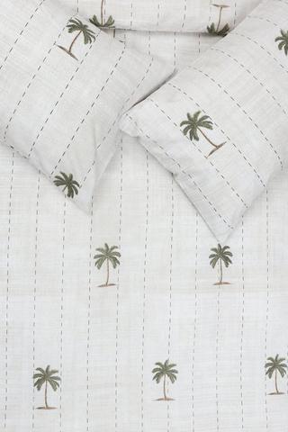 Premium Cotton Emdloti Palm Duvet Cover Set