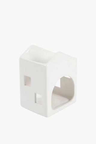 Ceramic House Oil Burner, 9x12cm