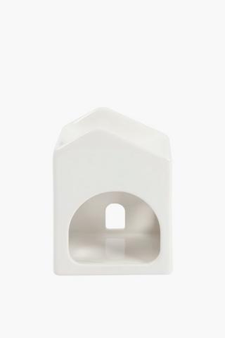 Ceramic House Oil Burner, 9x12cm