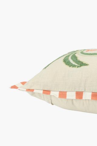Textured Secunda Palm Scatter Cushion, 50x50cm