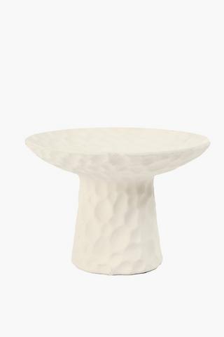 Etched Footed Decor Plate, 25x18cm