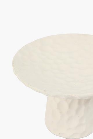 Etched Footed Decor Plate, 25x18cm