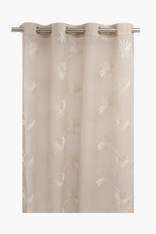 Eyelet Sheer Blossom Curtain, 140x225cm
