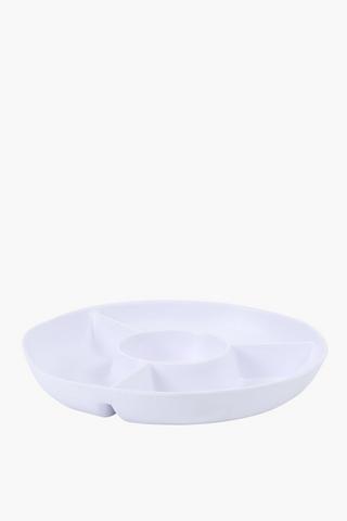 Melamine Chip And Dip Server