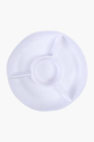 Melamine Chip And Dip Server