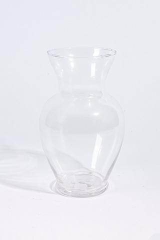 Glass Bouquet Belly Vase, 11x28cm