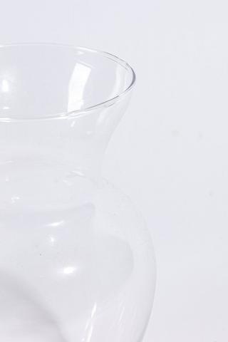 Glass Bouquet Belly Vase, 11x28cm