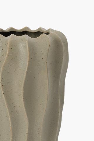 Ripple Ceramic Urn, 30cm