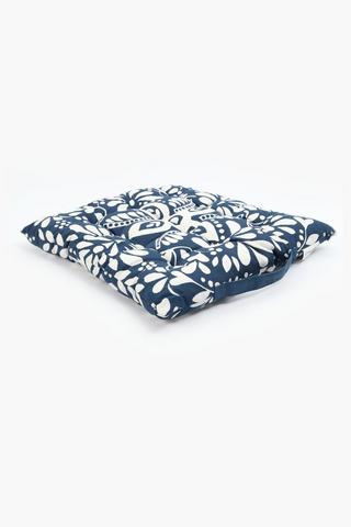 Villiers Cotton Chair Pad, 40x40cm