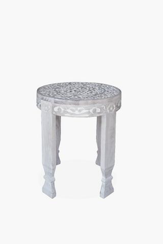 Marwar Carved Side Table