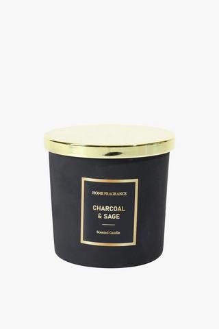 Charcoal And Sage Candle, 825g
