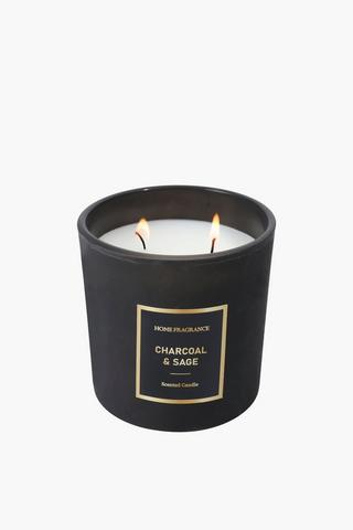 Charcoal And Sage Candle, 825g