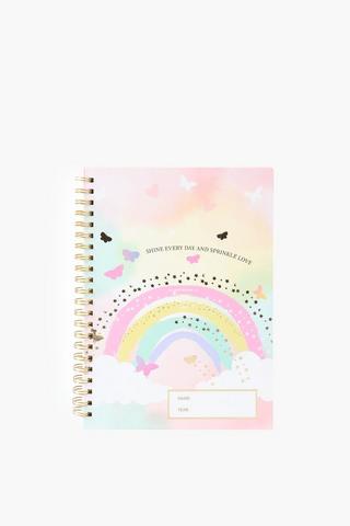 A4 Harper Rainbow Spiral Notebook