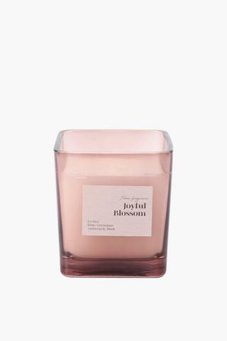 Joyful Blossom Square Candle, 130g