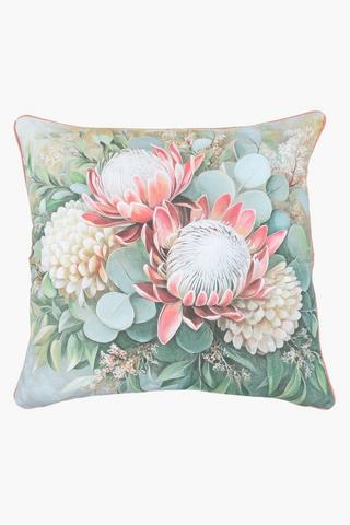 Printed Darana Protea Scatter Cover Only, 60x60cm