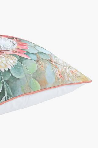 Printed Darana Protea Scatter Cover Only, 60x60cm