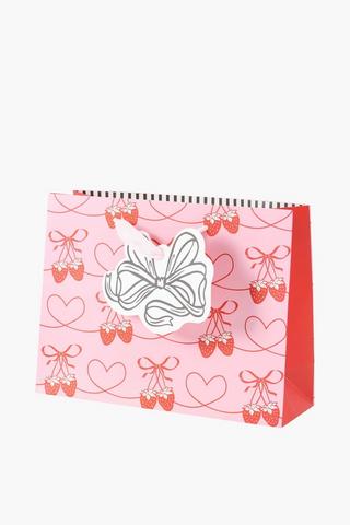 Strawberry Swirl Gift Bag Small