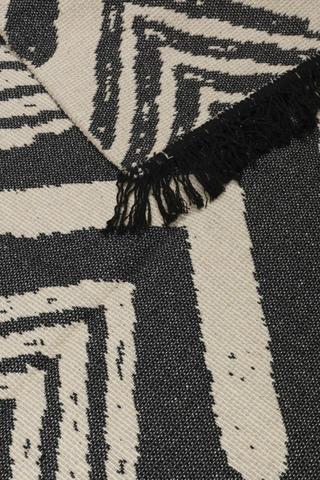 Jacquard Scratch Chevron Runner Tassel Rug,, 70x140cm