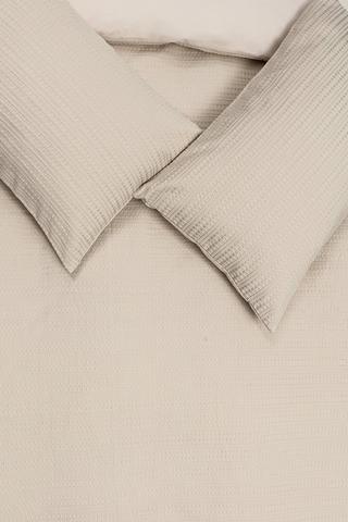 Waffle Jacquard Duvet Cover Set