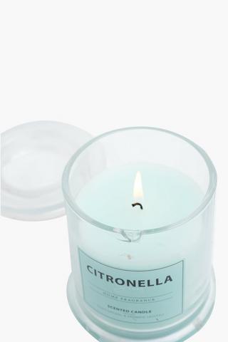 Citronella Glass Jar Candle, 9x8cm
