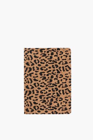 Leopard Print Cork Notebook